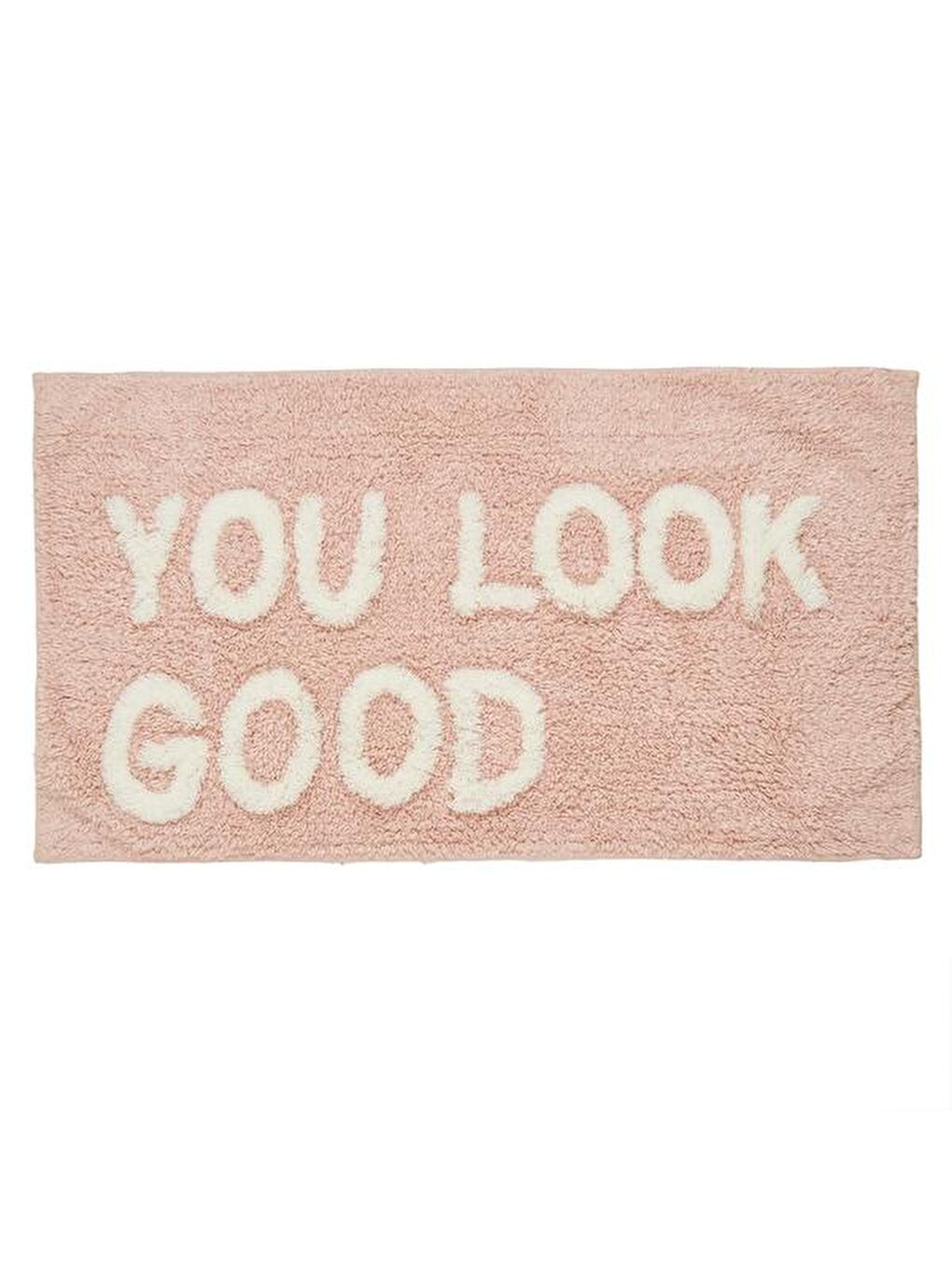 Pembe You Look Good Banyo Paspası - Pudra - 60x100 cm-1