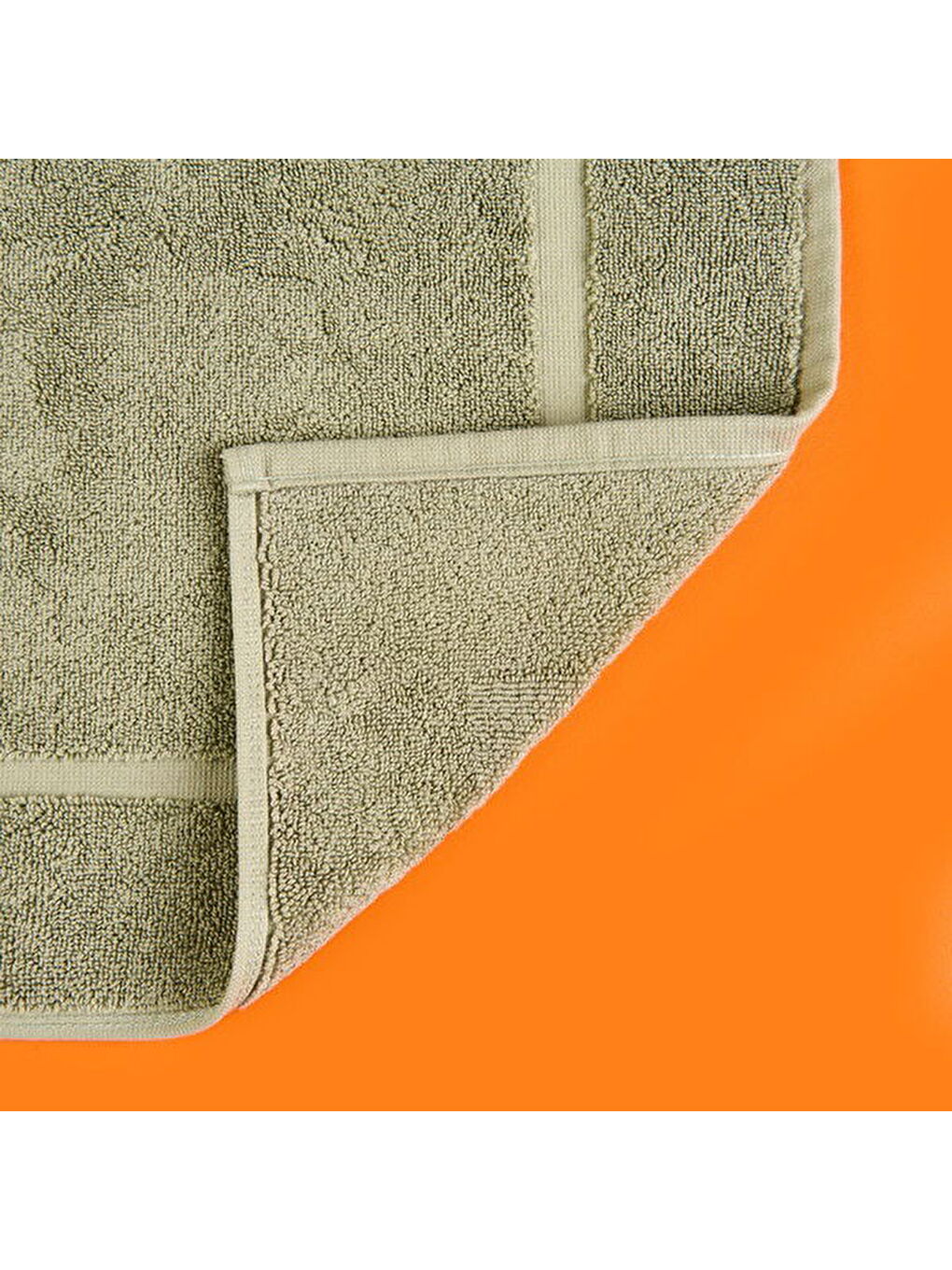 Soft Samantha Ayak Havlusu - Haki - 50x80 cm-1