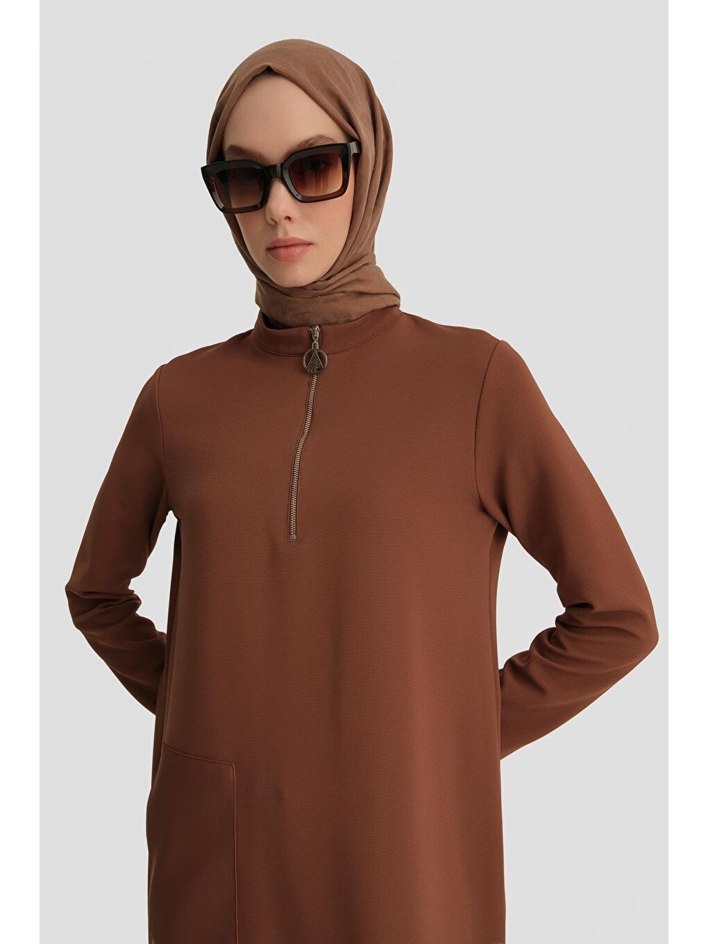 Bej Trend Tunik 24Kt453 Vizon