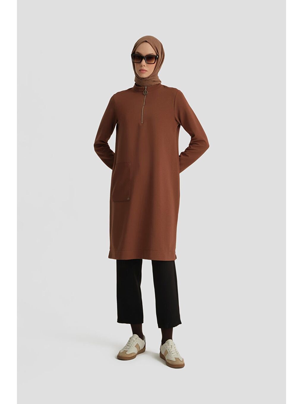 Bej Trend Tunik 24Kt453 Vizon-1