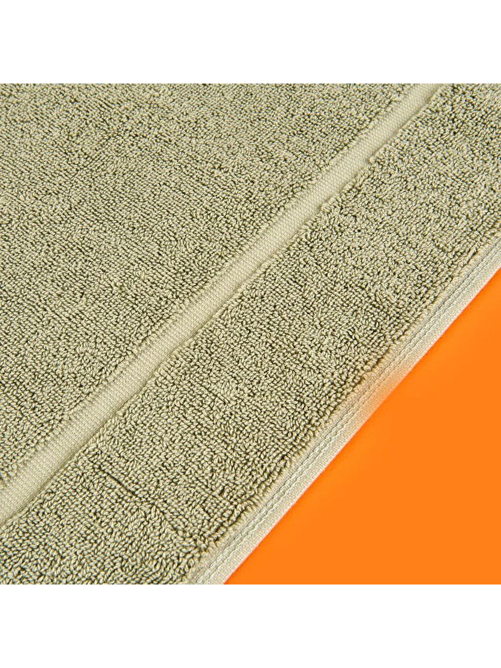 Soft Samantha Ayak Havlusu - Haki - 50x80 cm-3