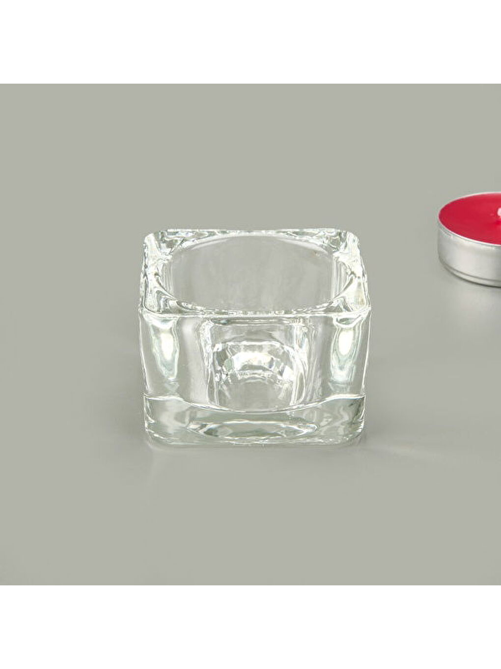 Renksiz Kristal Mumluk - Şeffaf - 5x3 cm-2