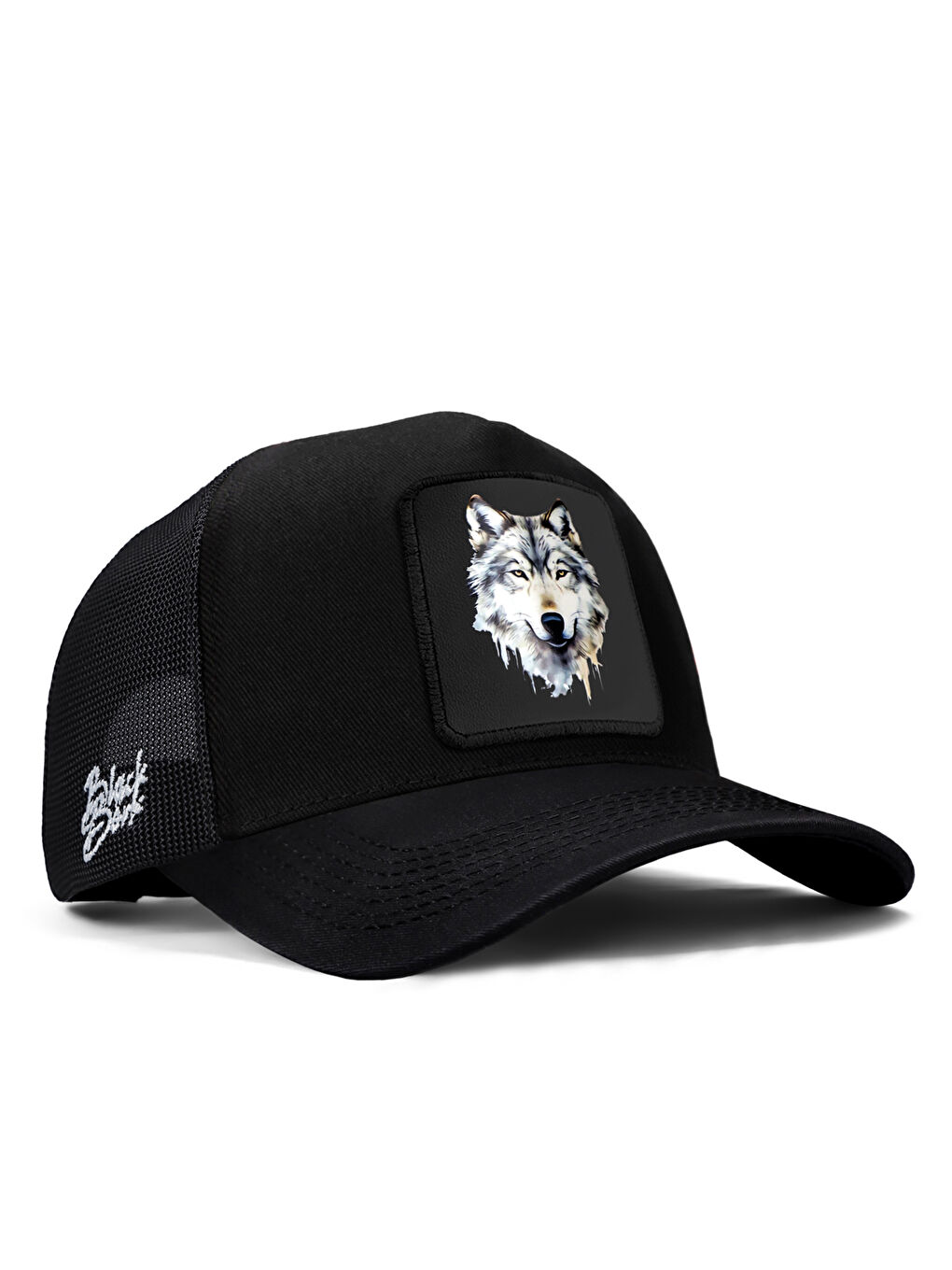 BlackBörk Haki V1 Trucker   1 Kod Logolu Unisex Siyah Şapka  CAP