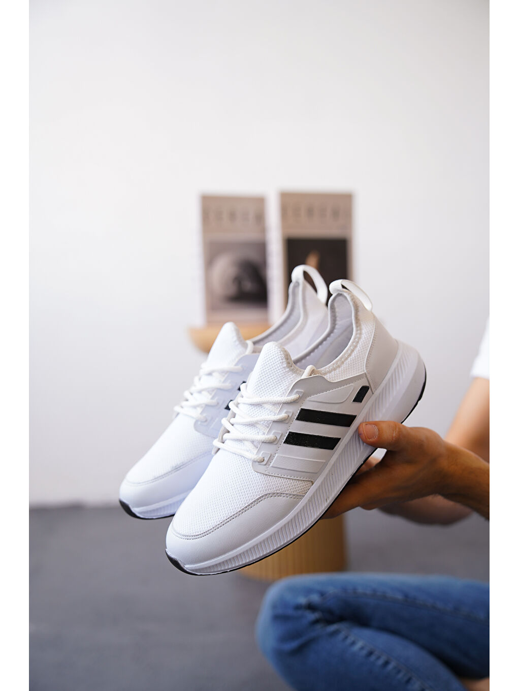 Beyaz Daniel Günlük Ortopedik Erkek Sneaker Spor Ayakkabı-3