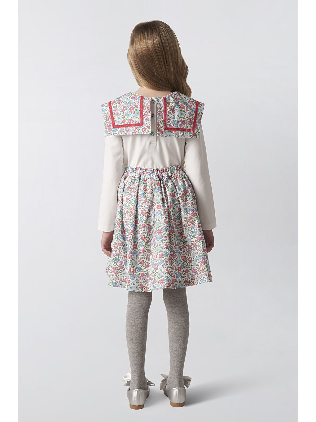 Ekru Kız Çocuk T-Shirt-2