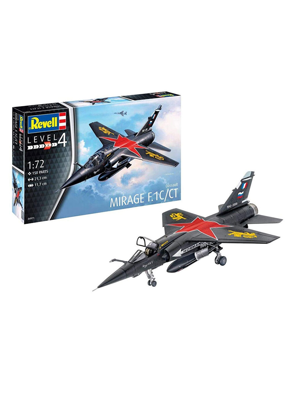 Revell Renksiz Maket Seti Mirage F-1 C-CT 64971