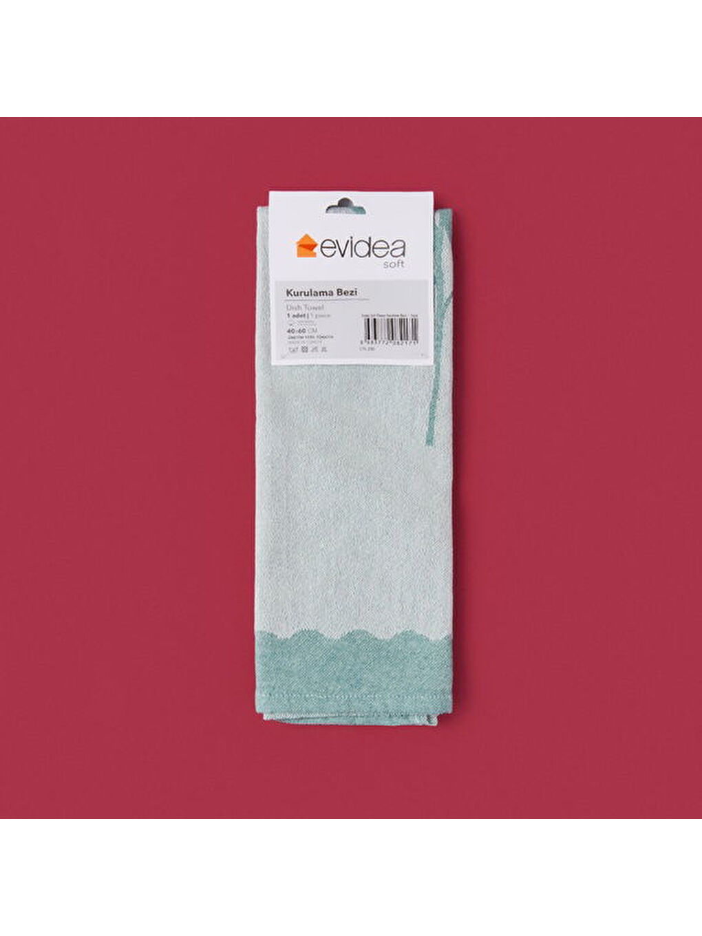 Soft Flower Kurulama Bezi - Yeşil - 40x60 cm