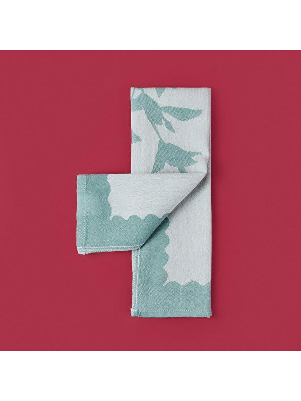 Soft Flower Kurulama Bezi - Yeşil - 40x60 cm-8