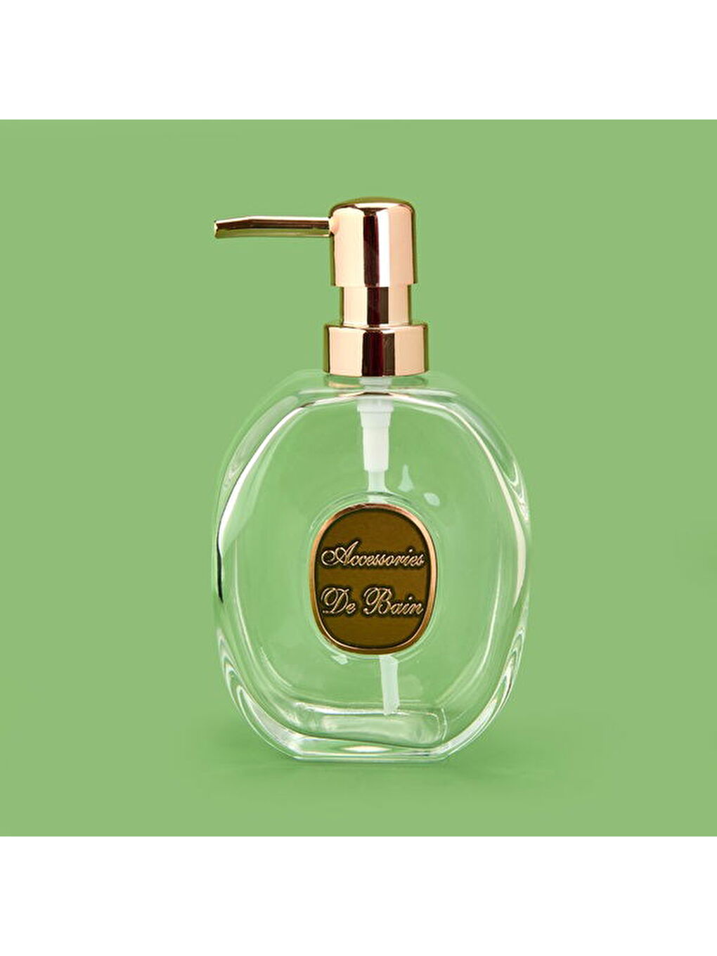 Renksiz Bath 2'li Banyo Sıvı Sabunluk Seti - Rose / Şeffaf-1