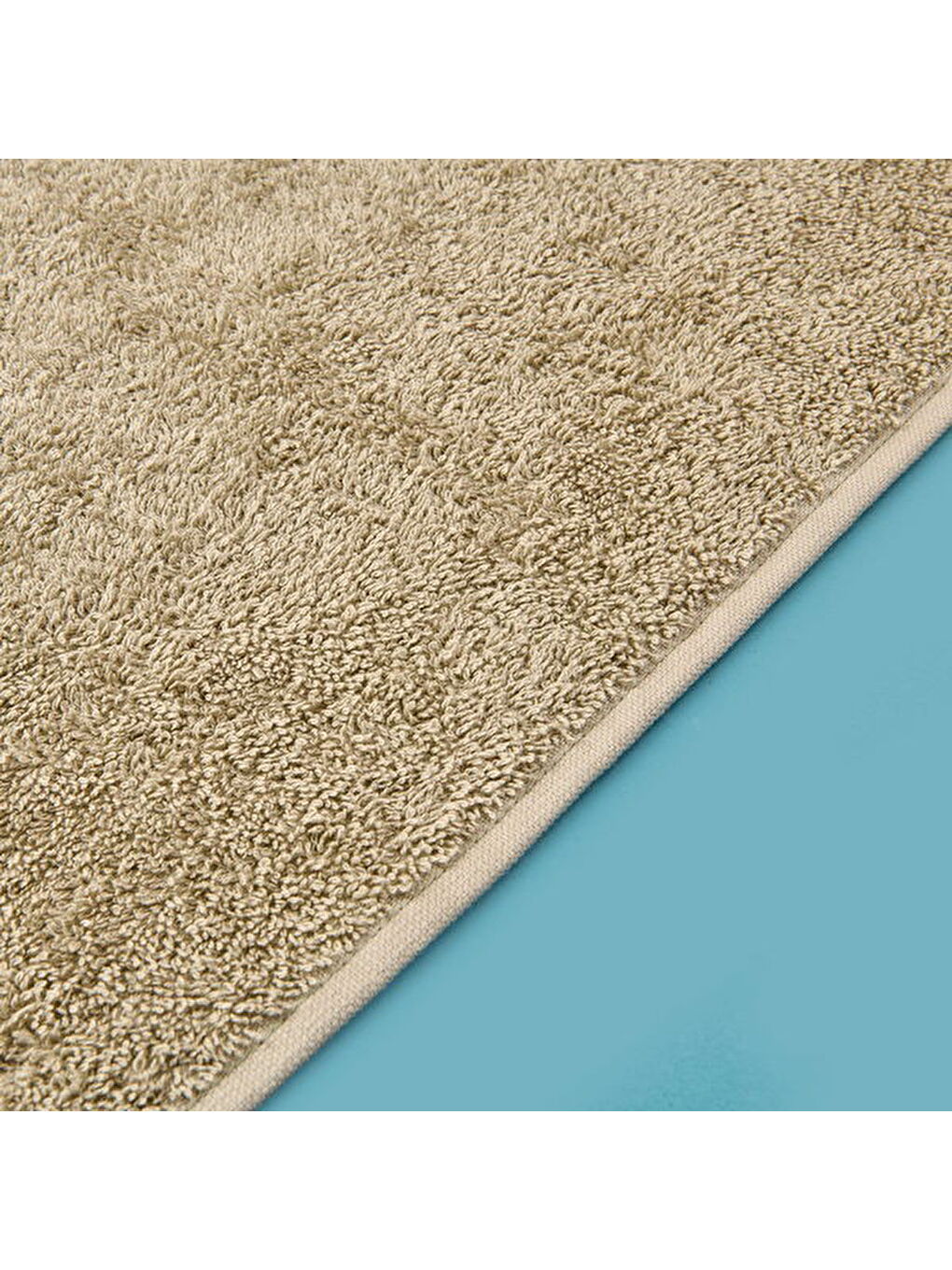 Soft Green Culture Twin Papatya Desenli Yüz Havlusu - Yeşil - 50x90 cm-1