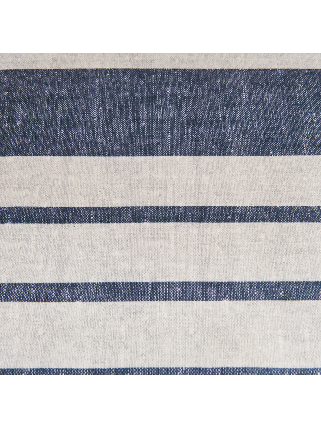 Nautical Puf - Mavi / Krem - 36x56x56 cm-7