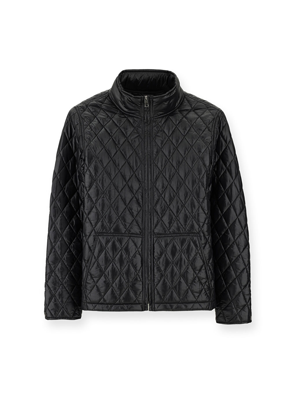 Siyah Kapitone Spor Şişme Mont-6