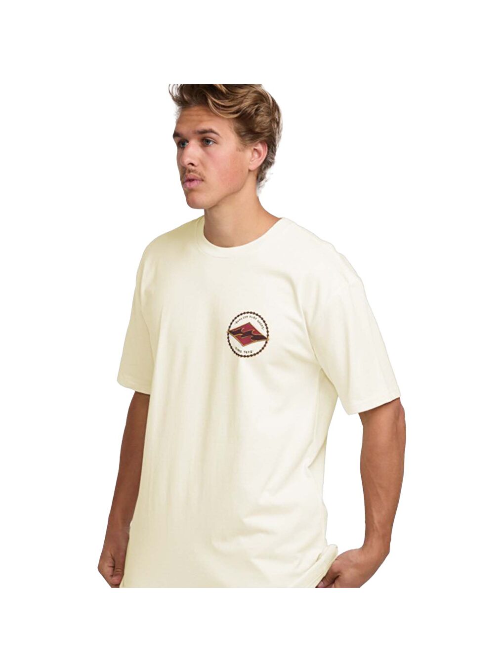 Rotor Diamond Regular Erkek Beyaz Tişört-5