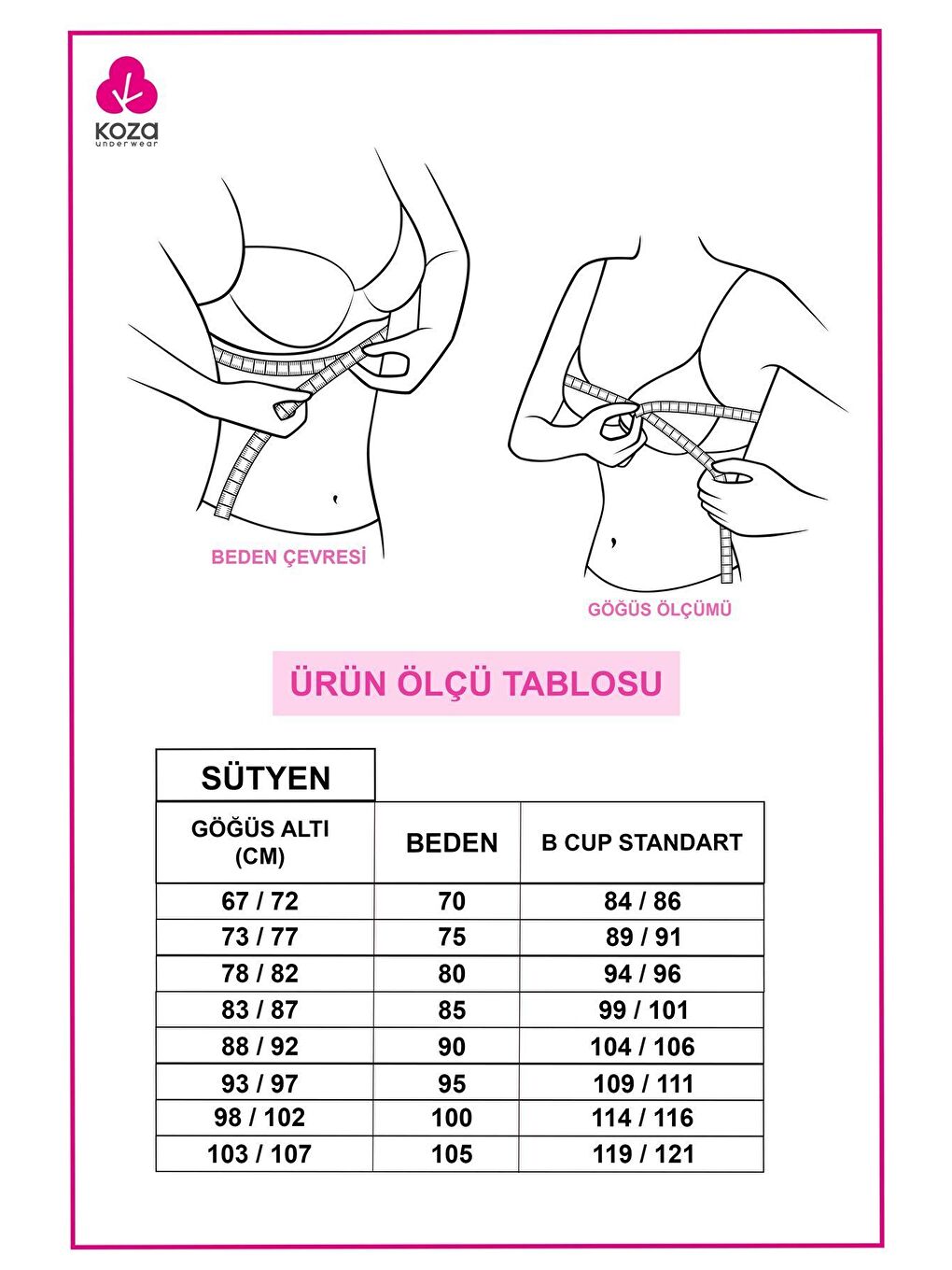 Koza İç Giyim Beyaz Kadın Destekli Basic Sütyen - 3