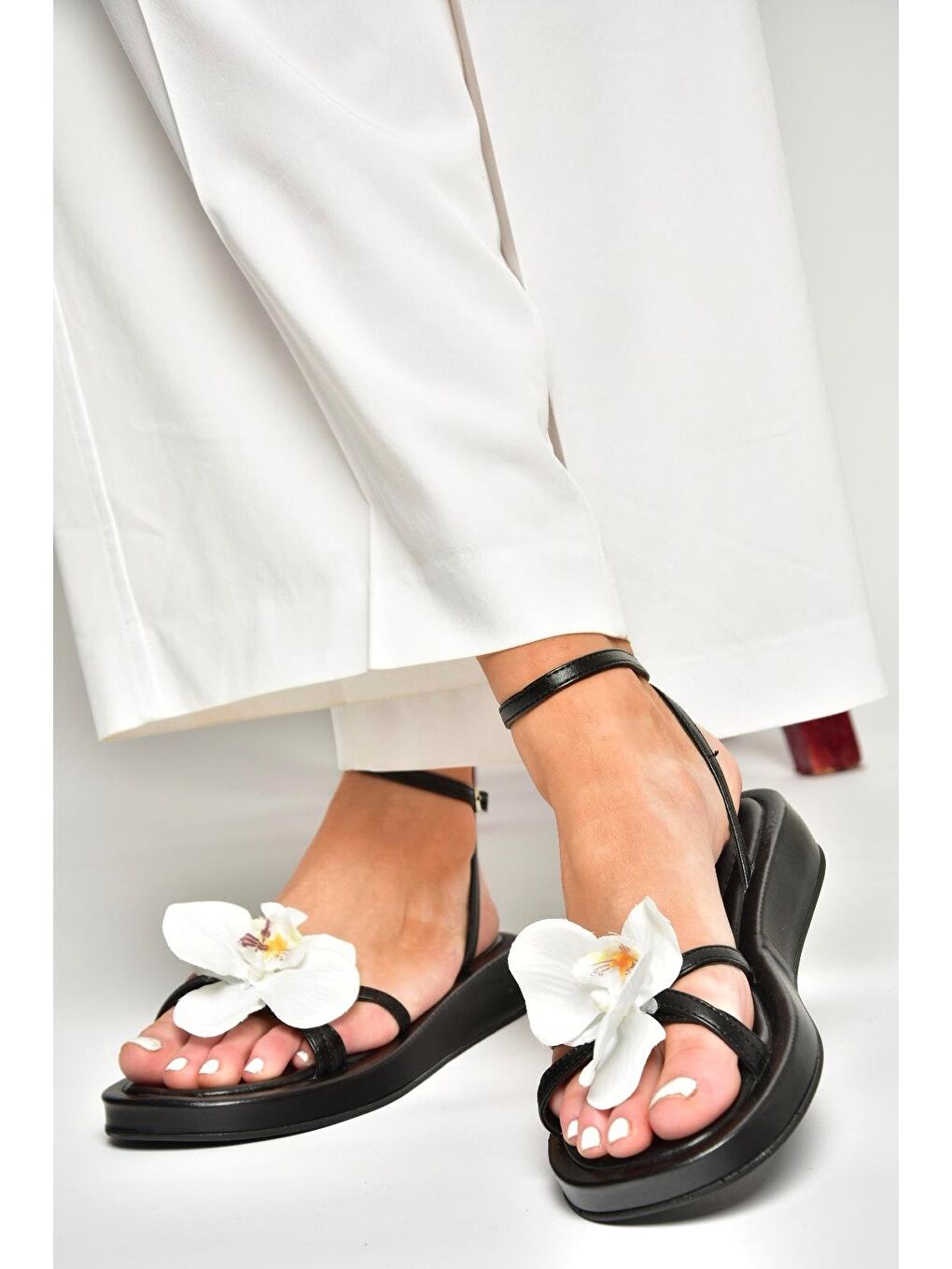 U3429627 Siyah Kadın Sandalet-4