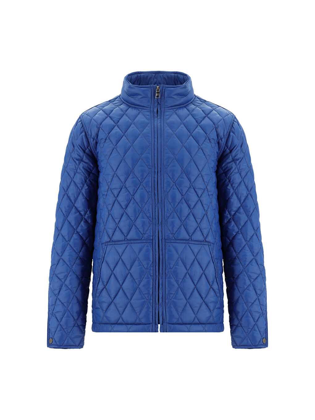 Mavi Kapitone Spor Şişme Mont-6