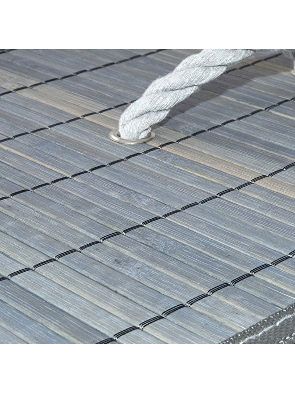 2 Bölmeli Çamaşır Sepeti - Gri - 52x32x60 cm-3