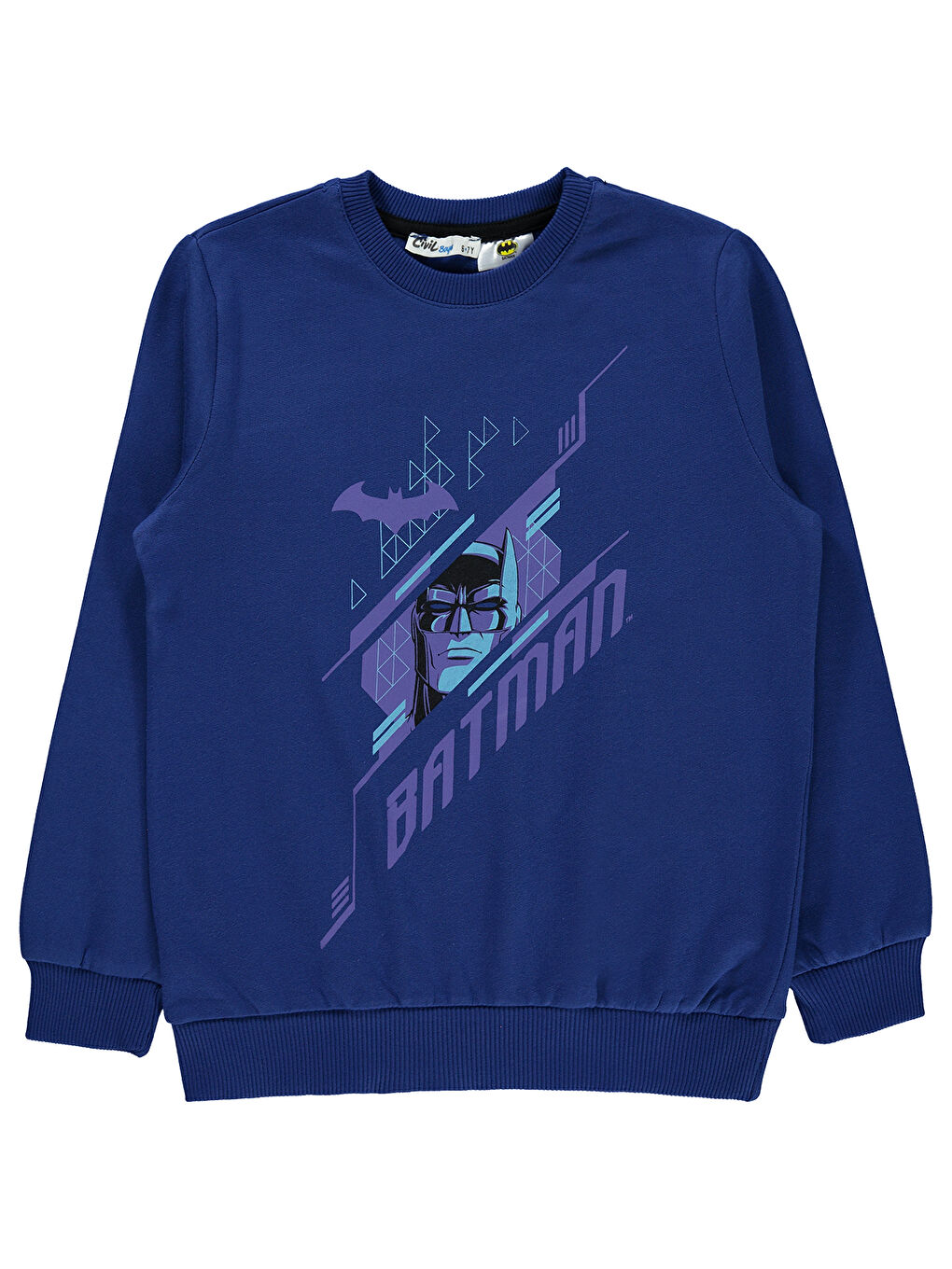 Civil Açık Lacivert Batman Erkek Çocuk Sweatshirt 6-9 Yaş Açık Lacivert