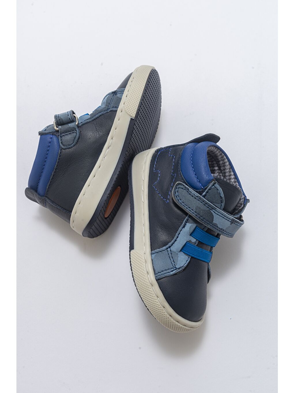 Erkek Çocuk Lacivert Hakiki Deri Suya Dayanıklı Anatomik İlk Adım Bot-3