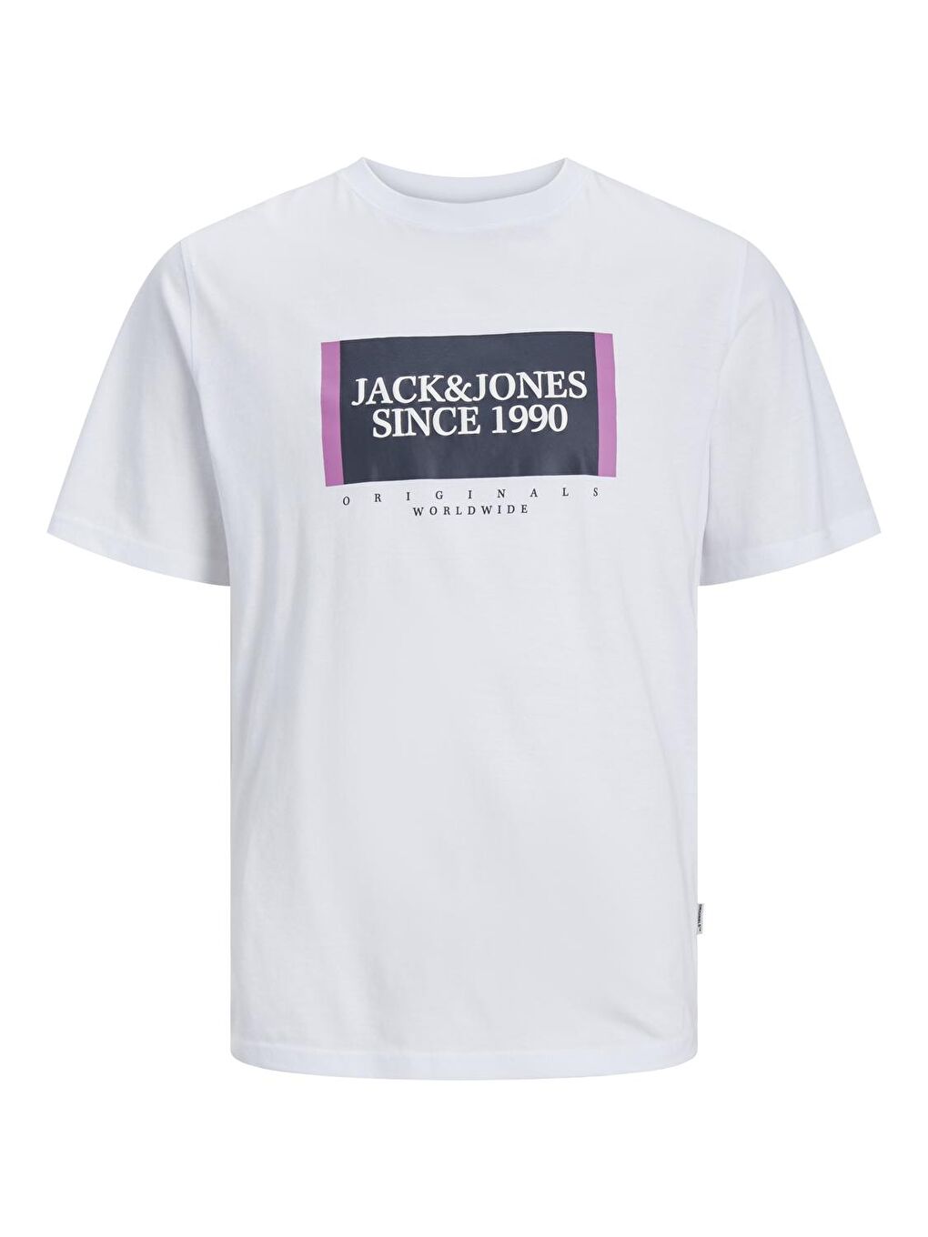 Jack & Jones Beyaz Jorlafayette Pamuklu Regular Fit Erkek T Shirt 12252681