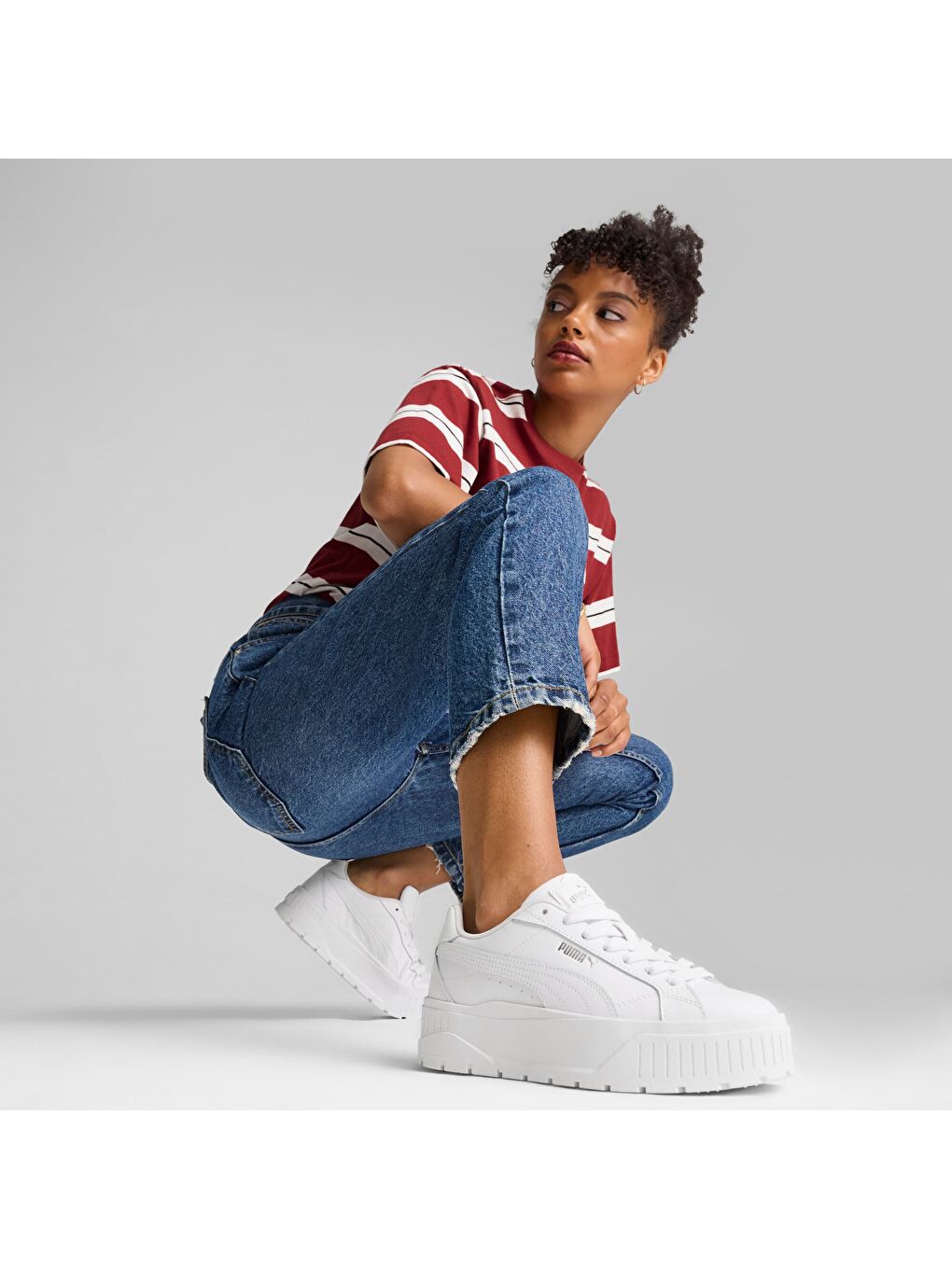 Beyaz Karmen II Kadın Deri Ayakkabı-1