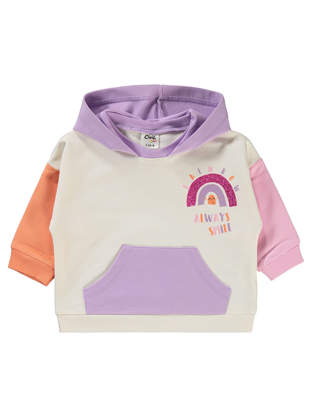 Civil Lila Baby Kız Bebek Sweatshirt 6-18 Ay Lila