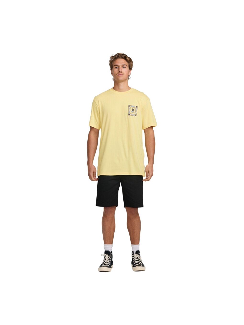 Sarı Window Premium Ss Erkek Tişört-1