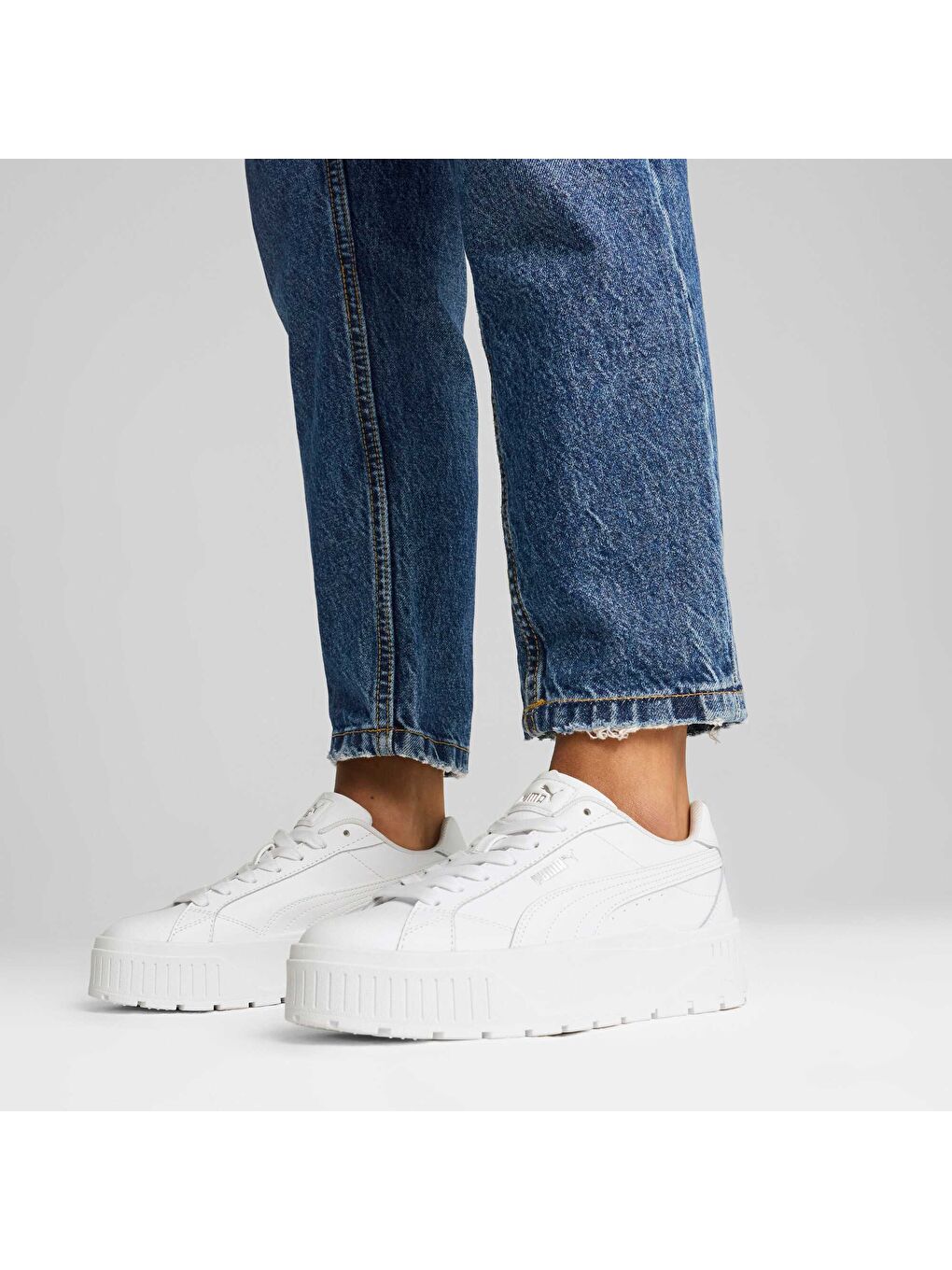 Beyaz Karmen II Kadın Deri Ayakkabı-7