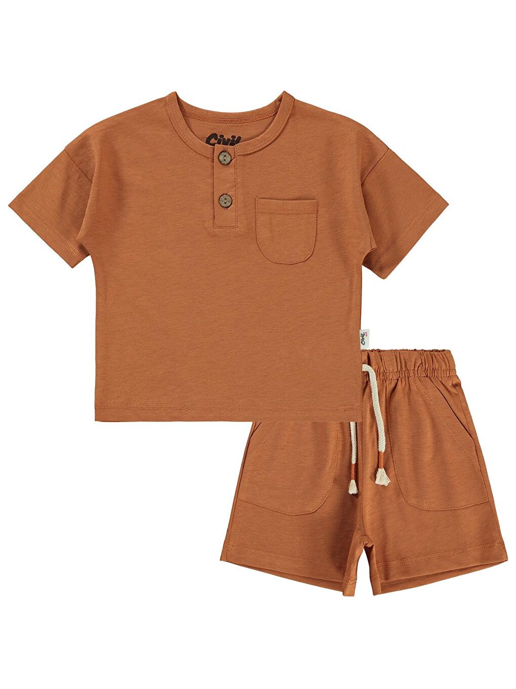 Turuncu Baby Erkek Bebek Takım 6-18 Ay Bakır