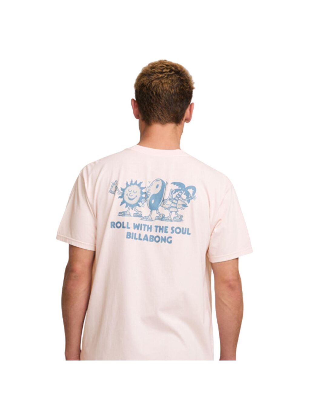 Roll Premium Ww Ss Erkek Pembe Tişört-3