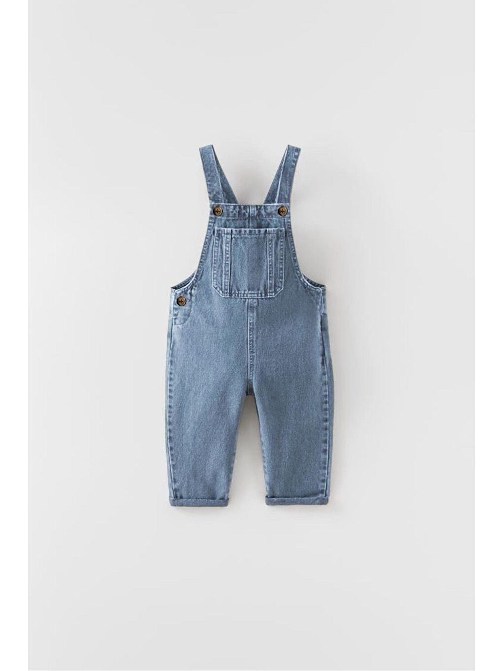 Mavi Çocuk Jean Salopet   Askılı  Cepli  Ayarlanabilir Askılı Tulum