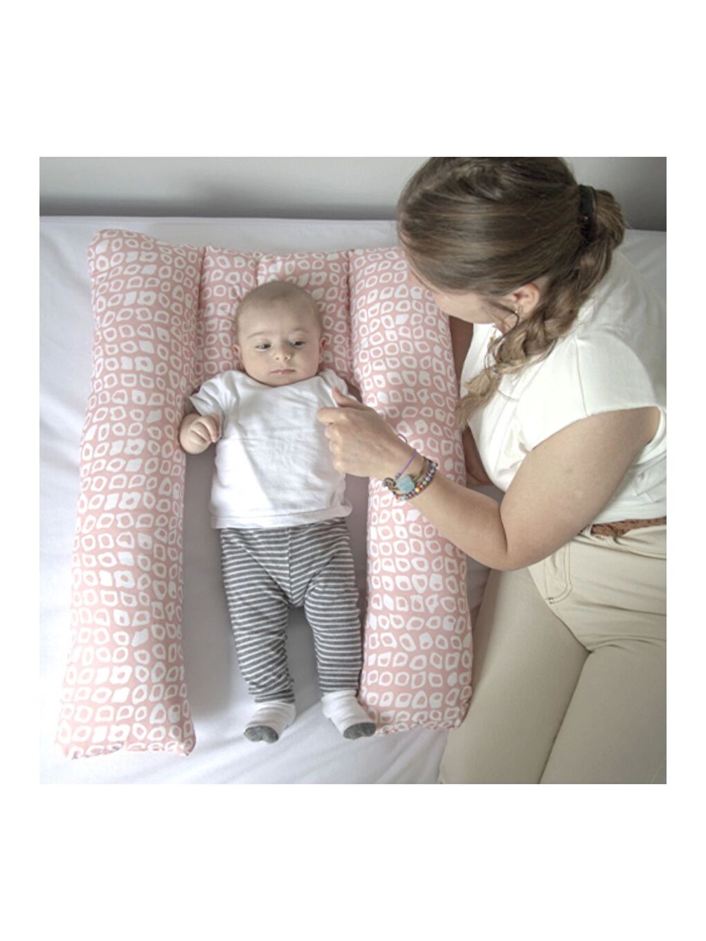 Babynest Anne Yanı Dönmeyi Engelleyen Minder Pembe