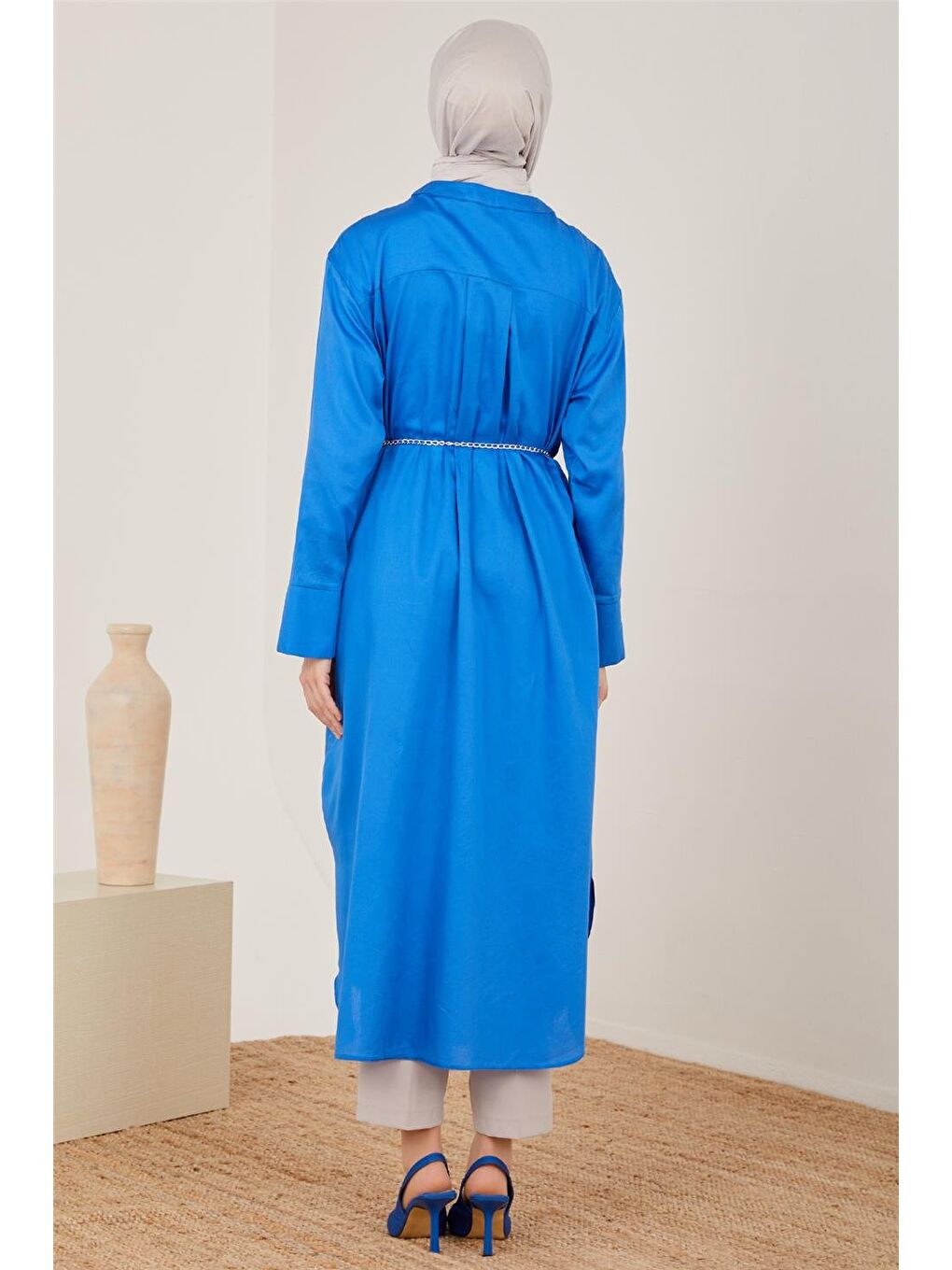 Mavi Oversize Gömlek Tunik 23Y4502 Kobalt-3