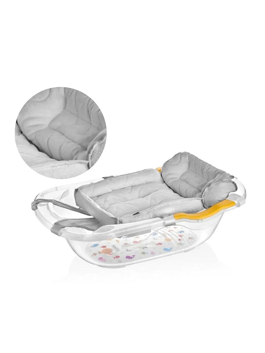 Köpüklü Bebek Banyo Küvet Filesi 164 Gri-1