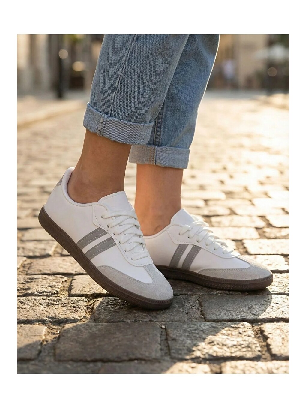 Beyaz Unisex Spor Ayakkabı Günlük Casual Sneakers