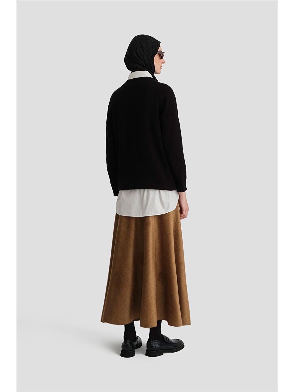 Kahverengi Beş Parçalı Etek Ort1731 Camel-3