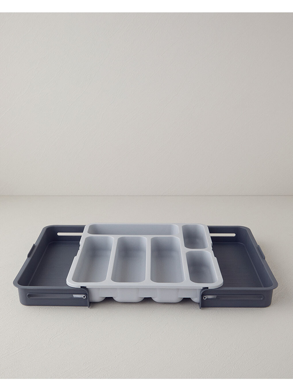 Basic Plastik Çekmece İçi Kaşıklık Mutfak Gereci Antrasit