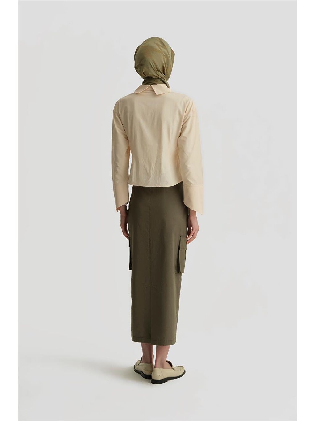 Kargo Cepli Kalem Etek 25Y1824 Haki-3