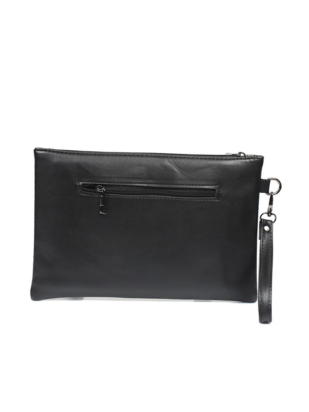 Capone Outfitters Siyah Rugan Yılan Desenli Paris Kadın Clutch Çanta - 2