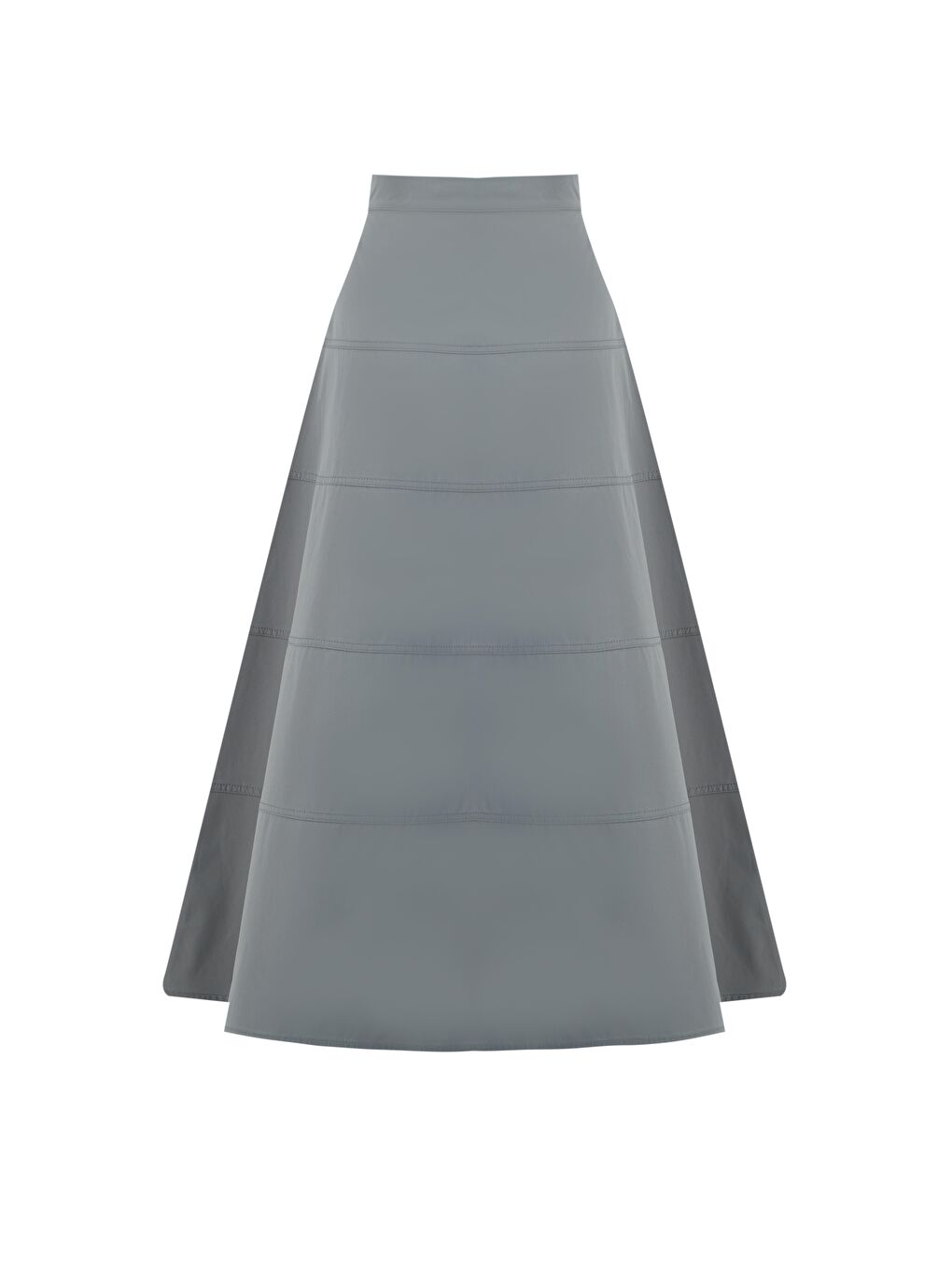 Dikiş Detaylı Etek 25Y1801 Gri-3