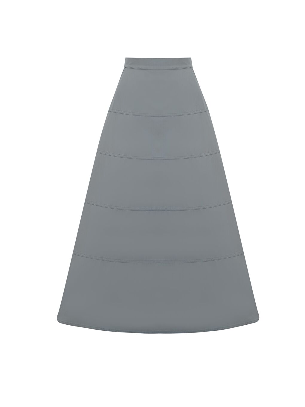 Dikiş Detaylı Etek 25Y1801 Gri-4