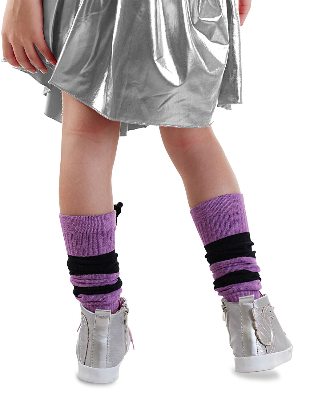 Lila Kuromi Orijinal Kız Çocuk Tozluk-1