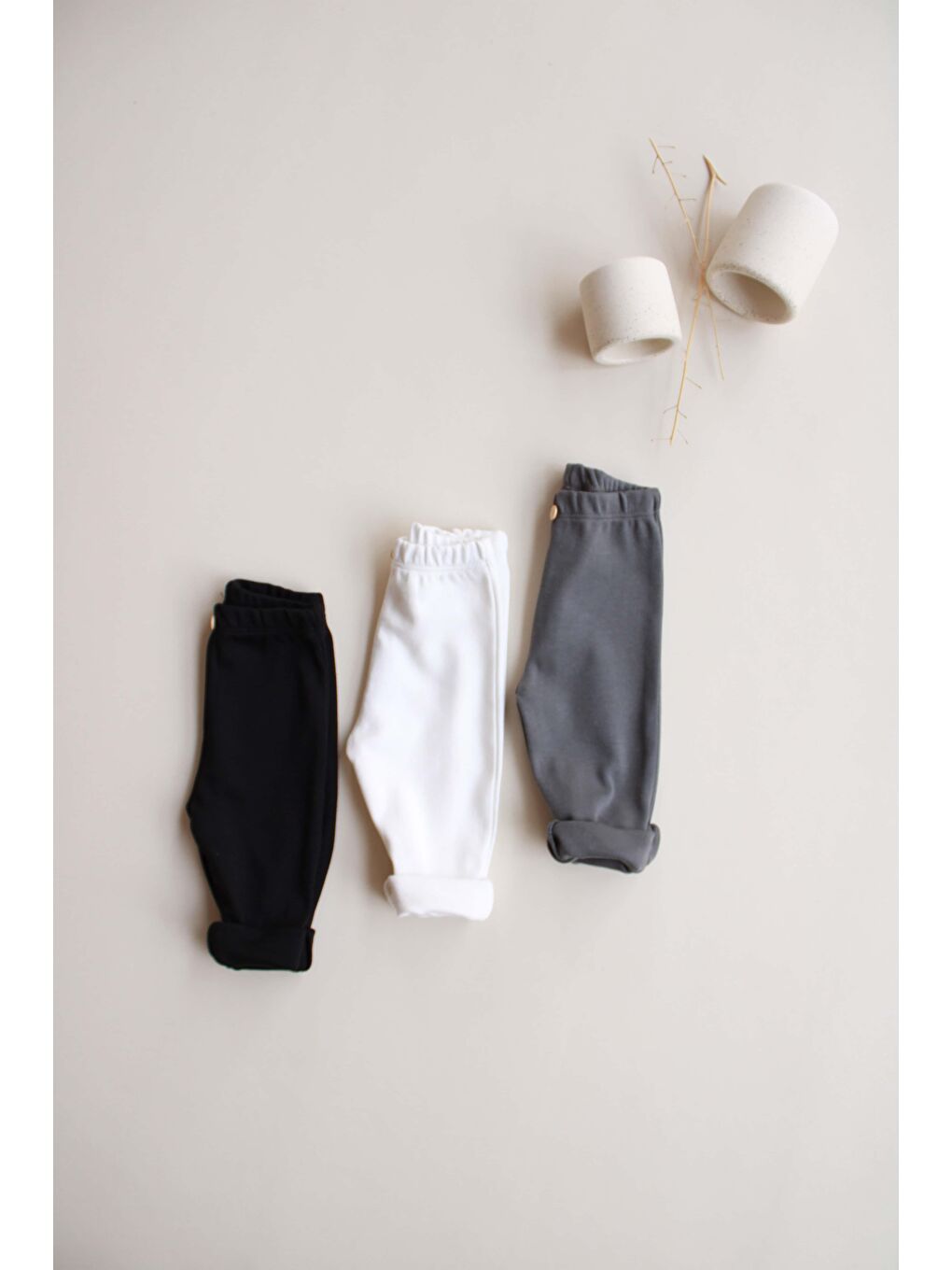 Siyah 3Lü Penye Bebek Tayt Model 7-4