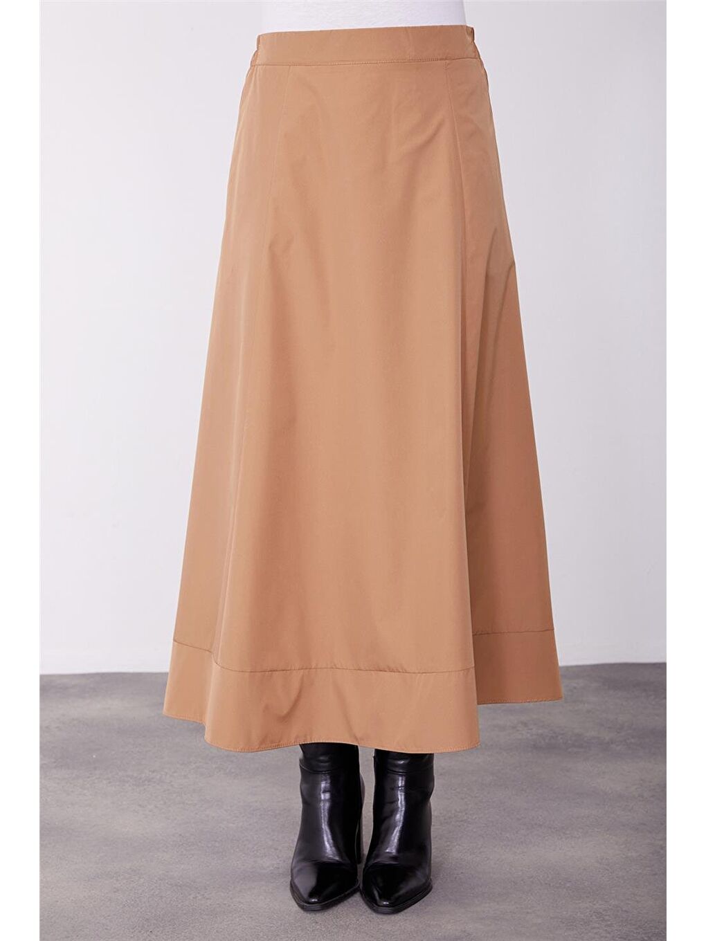 Kahverengi Kuplu Godeli Etek 23K1526 Bisküvi-3