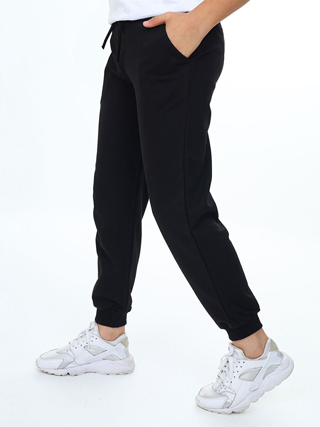 Erkek Çocuk Siyah Basic Eşofman Altı-1