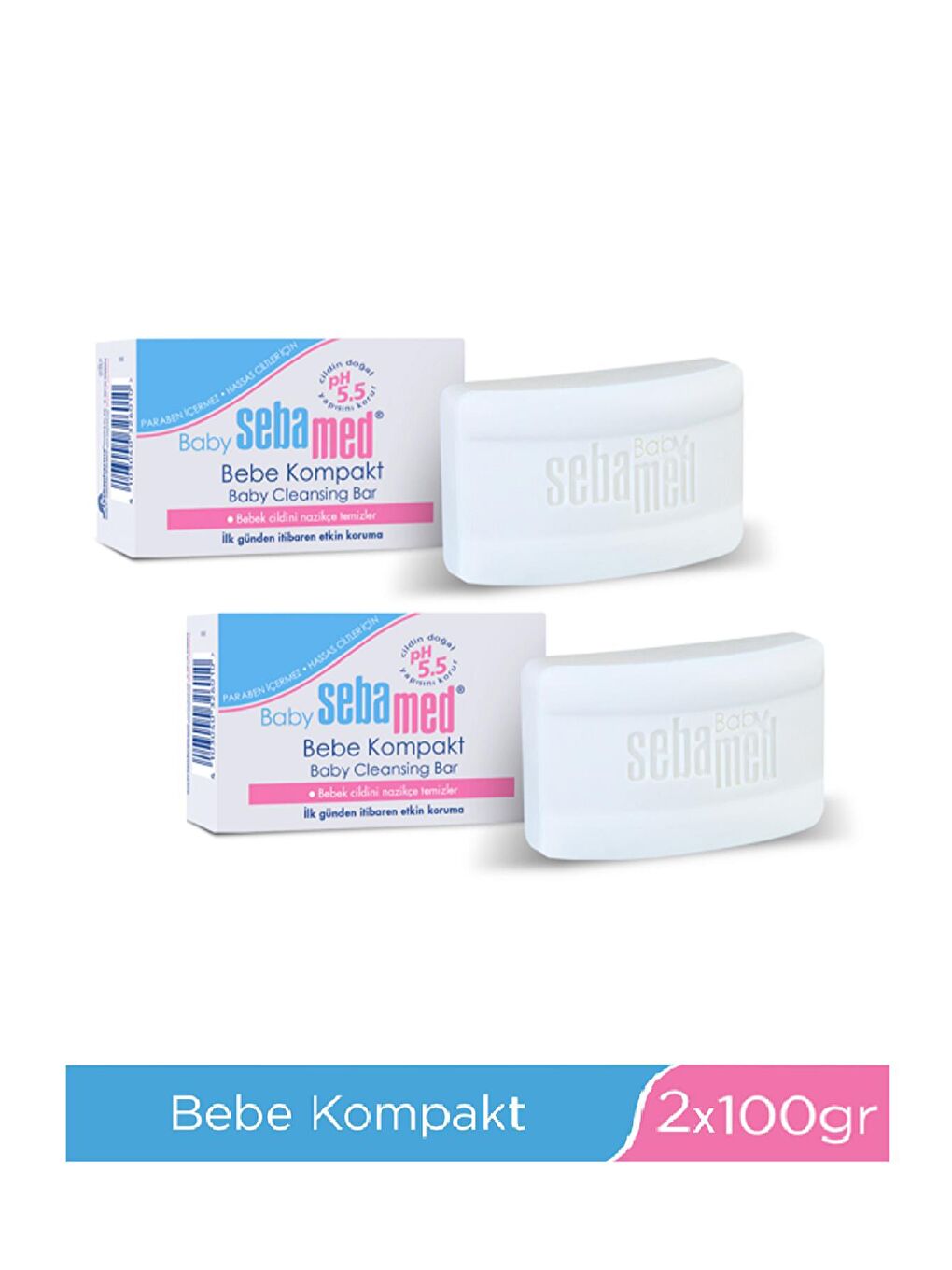 SEBAMED Renksiz Bebe Kompakt 100 gr - 2 Adet