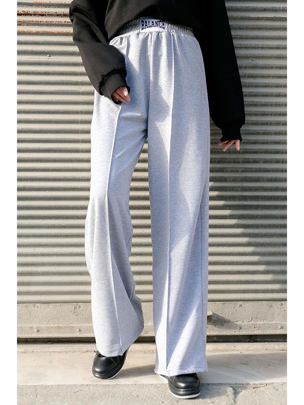 Balancer Armalı Çımalı Eşofman Altı Gri-1