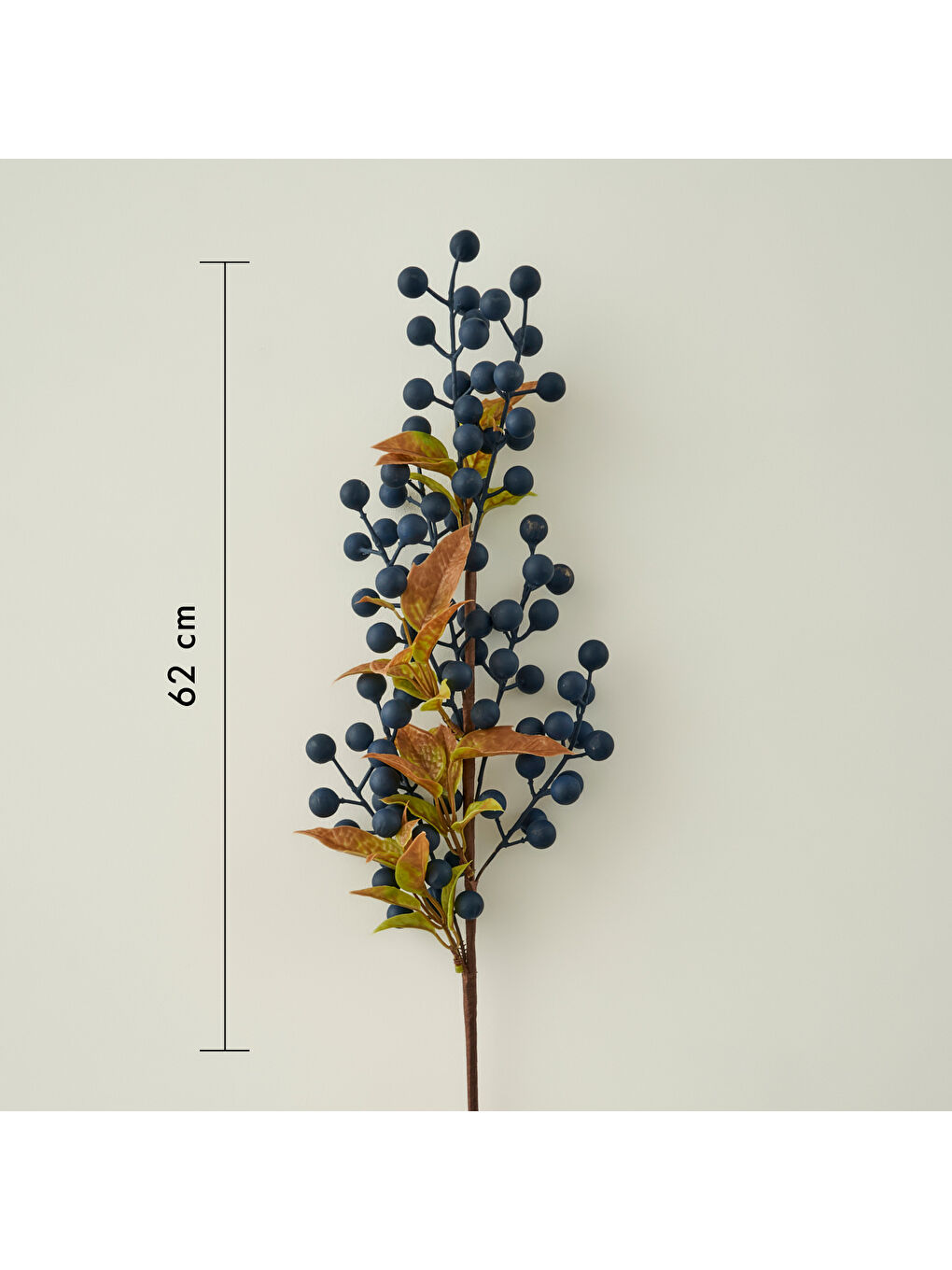 Christmas Yılbaşı Dal Çiçek Mor (62 cm)