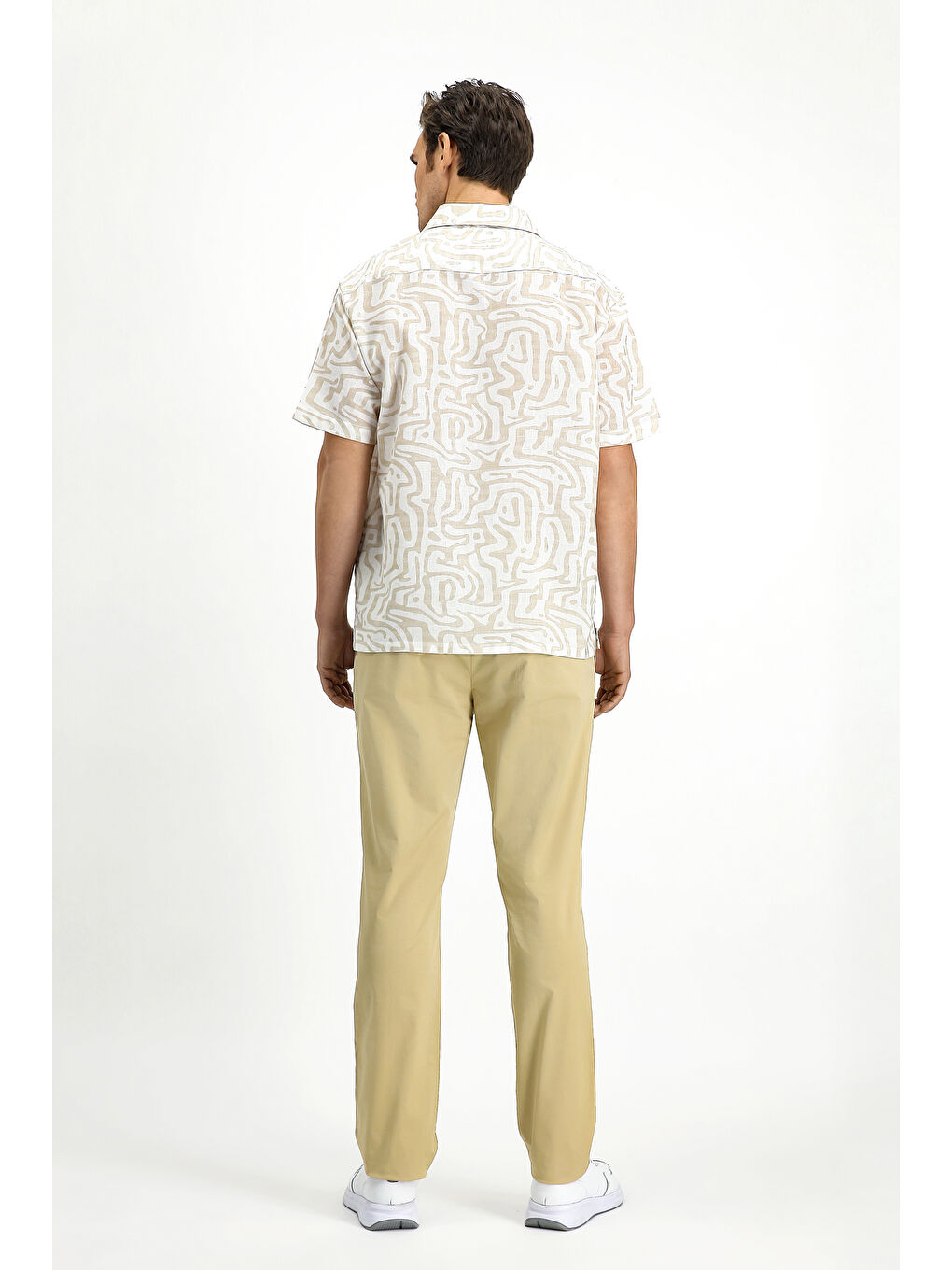 Bej Regular Fit Elastanlı Kanvas / Chino Pantolon-3