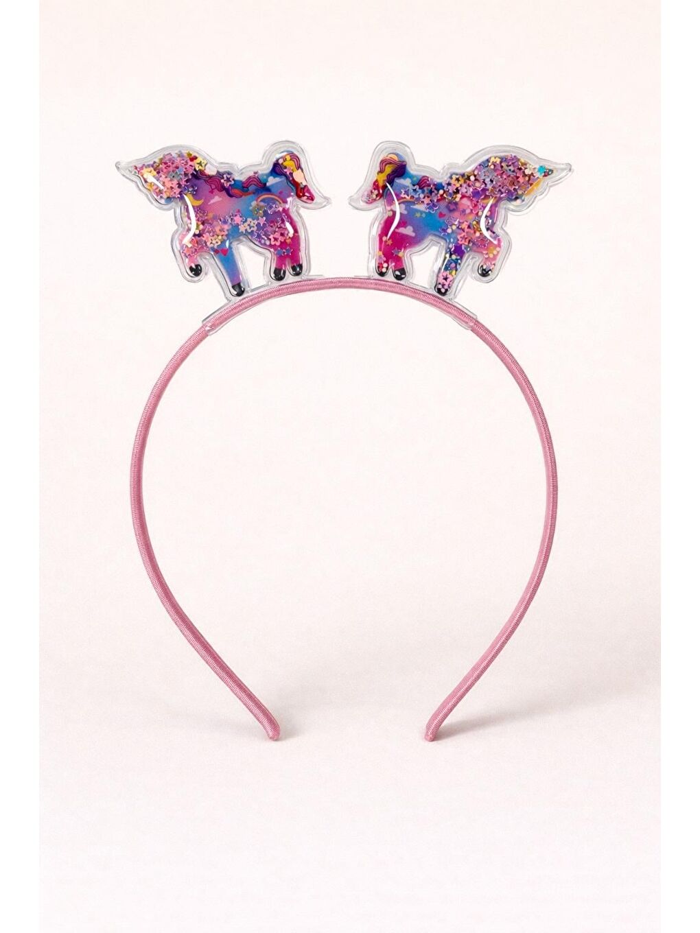Kız Çocuk Işıltılı Taç Pembe